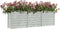 vidaXL - Plantenbak - verhoogd - 240x40x77 - cm - gegalvaniseerd - staal - zilver