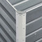 vidaXL - Plantenbak - verhoogd - 240x40x77 - cm - gegalvaniseerd - staal - grijs