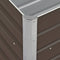 vidaXL - Plantenbak - verhoogd - 240x40x77 - cm - gegalvaniseerd - staal - bruin
