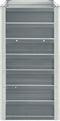 vidaXL - Plantenbak - verhoogd - 240x40x77 - cm - gegalvaniseerd - staal - grijs