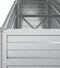 vidaXL - Plantenbak - verhoogd - 240x40x77 - cm - gegalvaniseerd - staal - zilver