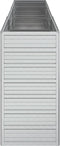 vidaXL - Plantenbak - verhoogd - 240x40x77 - cm - gegalvaniseerd - staal - zilver