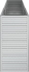 vidaXL - Plantenbak - verhoogd - 240x40x77 - cm - gegalvaniseerd - staal - zilver