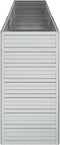 vidaXL - Plantenbak - verhoogd - 240x40x77 - cm - gegalvaniseerd - staal - zilver