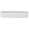vidaXL - Plantenbak - verhoogd - 240x80x44 - cm - gegalvaniseerd - staal - zilver