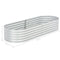 vidaXL - Plantenbak - verhoogd - 240x80x44 - cm - gegalvaniseerd - staal - zilver