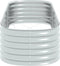 vidaXL - Plantenbak - verhoogd - 240x80x44 - cm - gegalvaniseerd - staal - zilver