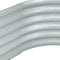 vidaXL - Plantenbak - verhoogd - 240x80x44 - cm - gegalvaniseerd - staal - zilver