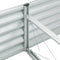 vidaXL - Plantenbak - verhoogd - 240x80x44 - cm - gegalvaniseerd - staal - zilver