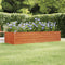 vidaXL - Plantenbak - verhoogd - 240x80x45 - cm - cortenstaal - roestig