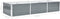 vidaXL - Plantenbak - verhoogd - 240x80x45 - cm - gegalvaniseerd - staal - grijs