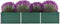 vidaXL - Plantenbak - verhoogd - 240x80x45 - cm - gegalvaniseerd - staal - groen
