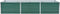 vidaXL - Plantenbak - verhoogd - 240x80x45 - cm - gegalvaniseerd - staal - groen