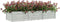 vidaXL - Plantenbak - verhoogd - 240x80x45 - cm - gegalvaniseerd - staal - zilver