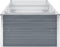 vidaXL - Plantenbak - verhoogd - 240x80x45 - cm - gegalvaniseerd - staal - grijs
