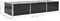 vidaXL - Plantenbak - verhoogd - 240x80x45 - cm - gegalvaniseerd - staal - antraciet