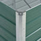 vidaXL - Plantenbak - verhoogd - 240x80x45 - cm - gegalvaniseerd - staal - groen