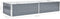 vidaXL - Plantenbak - verhoogd - 240x80x45 - cm - gegalvaniseerd - staal - grijs
