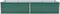vidaXL - Plantenbak - verhoogd - 240x80x45 - cm - gegalvaniseerd - staal - groen