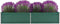 vidaXL - Plantenbak - verhoogd - 240x80x45 - cm - gegalvaniseerd - staal - groen