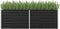vidaXL - Plantenbak - verhoogd - 240x80x77 - cm - gegalvaniseerd - staal - antraciet