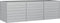 vidaXL - Plantenbak - verhoogd - 240x80x77 - cm - gegalvaniseerd - staal - zilver