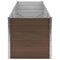 vidaXL - Plantenbak - verhoogd - 240x80x77 - cm - gegalvaniseerd - staal - bruin