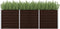 vidaXL - Plantenbak - verhoogd - 240x80x77 - cm - gegalvaniseerd - staal - bruin