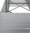 vidaXL - Plantenbak - verhoogd - 240x80x77 - cm - gegalvaniseerd - staal - zilver