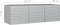 vidaXL - Plantenbak - verhoogd - 240x80x77 - cm - gegalvaniseerd - staal - zilver