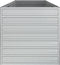 vidaXL - Plantenbak - verhoogd - 240x80x77 - cm - gegalvaniseerd - staal - zilver