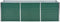 vidaXL - Plantenbak - verhoogd - 240x80x77 - cm - gegalvaniseerd - staal - groen
