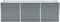 vidaXL - Plantenbak - verhoogd - 240x80x77 - cm - gegalvaniseerd - staal - grijs