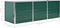 vidaXL - Plantenbak - verhoogd - 240x80x77 - cm - gegalvaniseerd - staal - groen