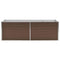 vidaXL - Plantenbak - verhoogd - 240x80x77 - cm - gegalvaniseerd - staal - bruin
