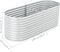 vidaXL - Plantenbak - verhoogd - 240x80x81 - cm - gegalvaniseerd - staal - zilver