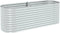 vidaXL - Plantenbak - verhoogd - 240x80x81 - cm - gegalvaniseerd - staal - zilver