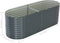 vidaXL - Plantenbak - verhoogd - 240x80x81 - cm - gegalvaniseerd - staal - grijs