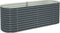 vidaXL - Plantenbak - verhoogd - 240x80x81 - cm - gegalvaniseerd - staal - grijs