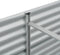 vidaXL - Plantenbak - verhoogd - 240x80x81 - cm - gegalvaniseerd - staal - zilver