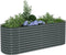 vidaXL - Plantenbak - verhoogd - 240x80x81 - cm - gegalvaniseerd - staal - grijs