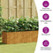 vidaXL - Plantenbak - verhoogd - 280x40x40 - cm - cortenstaal