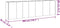 vidaXL - Plantenbak - verhoogd - 280x40x80 - cm - cortenstaal