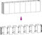 vidaXL - Plantenbak - verhoogd - 280x40x80 - cm - cortenstaal