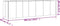 vidaXL - Plantenbak - verhoogd - 280x80x80 - cm - cortenstaal