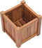 vidaXL - Plantenbak - verhoogd - 30x30x30 - cm - massief - teakhout