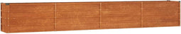 vidaXL - Plantenbak - verhoogd - 320x40x45 - cm - cortenstaal - roestig