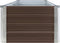 vidaXL - Plantenbak - verhoogd - 320x40x45 - cm - gegalvaniseerd - staal - bruin