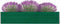 vidaXL - Plantenbak - verhoogd - 320x40x45 - cm - gegalvaniseerd - staal - groen