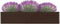vidaXL - Plantenbak - verhoogd - 320x40x45 - cm - gegalvaniseerd - staal - bruin